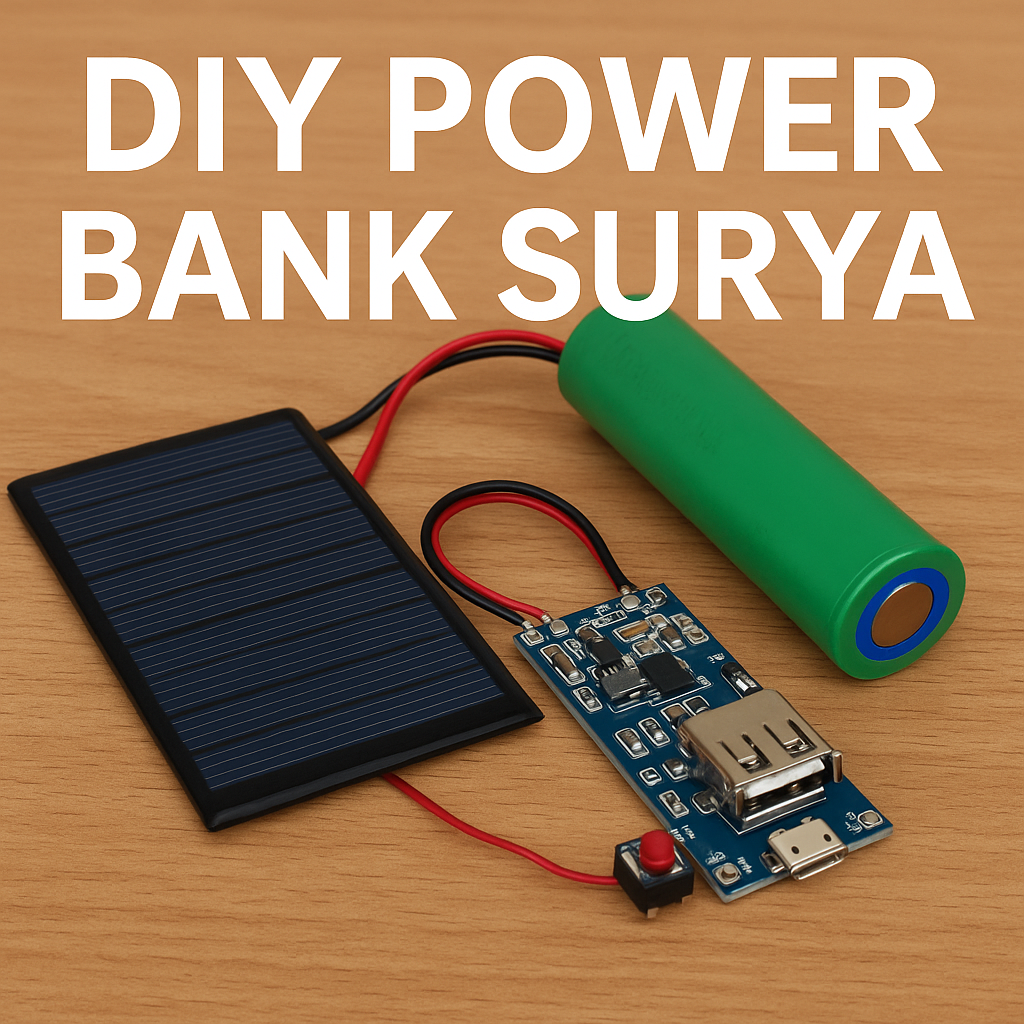 DIY Mini Power Bank Tenaga Surya