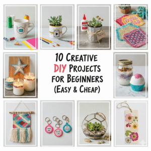 10 proyek DIY kreatif untuk pemula — bahan sederhana dan alat.