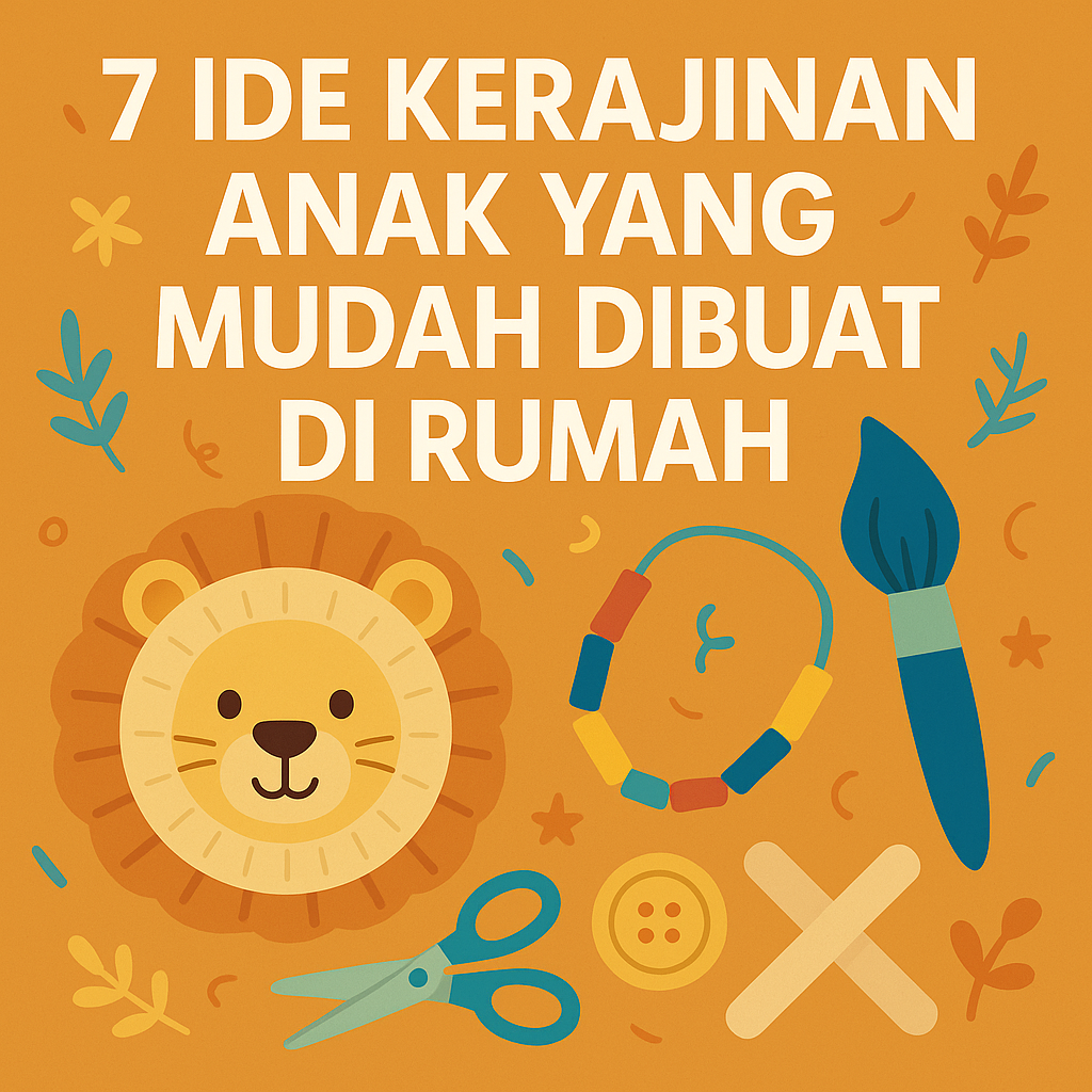7 Ide Kerajinan Anak yang Mudah Dibuat di Rumah