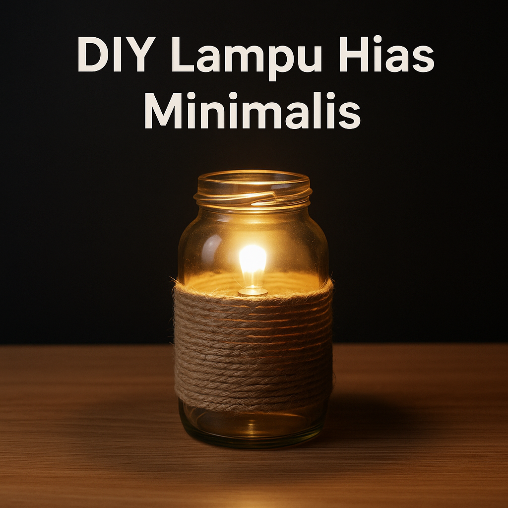 DIY Lampu Hias Minimalis dari Barang Bekas