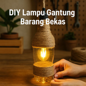 DIY lampu gantung dari barang bekas untuk dekorasi rumah kreatif